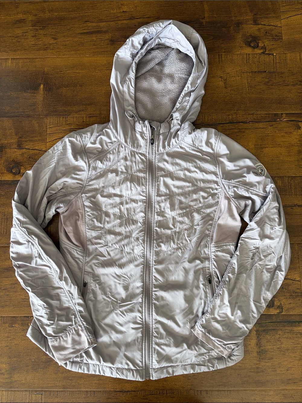 Kuhl Women's Light Gray Hooded Jacket